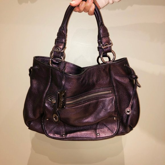 Car Shoe Metallic Leather Shoulder Bag - Picture 2 of 4